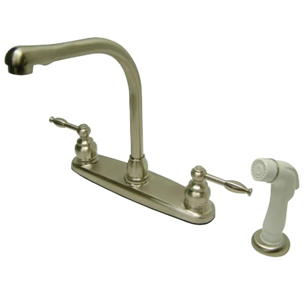8" Centerset Kitchen Faucet, Brushed Nickel